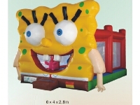 Cute Sponge Bob Jumping Castle Bounce House 